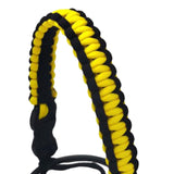 Maxbell Wide Mouth Bottle Paracord Handle Cord Braided Rope 12/18/21/24/32/40/64oz Black Yellow