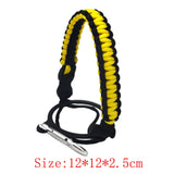 Maxbell Wide Mouth Bottle Paracord Handle Cord Braided Rope 12/18/21/24/32/40/64oz Black Yellow