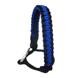 Maxbell Wide Mouth Bottle Paracord Handle Cord Braided Rope 12/18/21/24/32/40/64oz Black and Blue