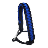 Maxbell Wide Mouth Bottle Paracord Handle Cord Braided Rope 12/18/21/24/32/40/64oz Black and Blue