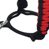 Maxbell Wide Mouth Bottle Paracord Handle Cord Braided Rope 12/18/21/24/32/40/64oz Black Red