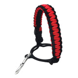 Maxbell Wide Mouth Bottle Paracord Handle Cord Braided Rope 12/18/21/24/32/40/64oz Black Red