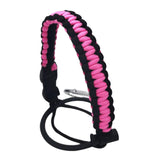 Maxbell Wide Mouth Bottle Paracord Handle Cord Braided Rope 12/18/21/24/32/40/64oz Black and Pink