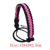 Maxbell Wide Mouth Bottle Paracord Handle Cord Braided Rope 12/18/21/24/32/40/64oz Black and Pink