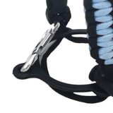 Maxbell Wide Mouth Bottle Paracord Handle Cord Braided Rope 12/18/21/24/32/40/64oz Black Light Blue