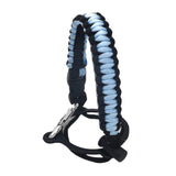 Maxbell Wide Mouth Bottle Paracord Handle Cord Braided Rope 12/18/21/24/32/40/64oz Black Light Blue