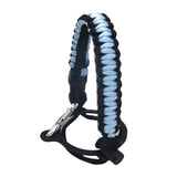 Maxbell Wide Mouth Bottle Paracord Handle Cord Braided Rope 12/18/21/24/32/40/64oz Black Light Blue