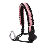 Maxbell Wide Mouth Bottle Paracord Handle Cord Braided Rope 12/18/21/24/32/40/64oz Black Light Pink