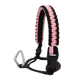 Maxbell Wide Mouth Bottle Paracord Handle Cord Braided Rope 12/18/21/24/32/40/64oz Black Light Pink