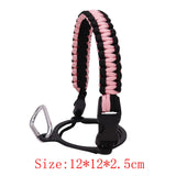 Maxbell Wide Mouth Bottle Paracord Handle Cord Braided Rope 12/18/21/24/32/40/64oz Black Light Pink