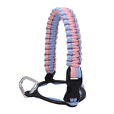 Maxbell Wide Mouth Bottle Paracord Handle Cord Braided Rope 12/18/21/24/32/40/64oz Light Blue and Pink