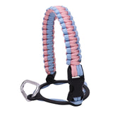 Maxbell Wide Mouth Bottle Paracord Handle Cord Braided Rope 12/18/21/24/32/40/64oz Light Blue and Pink