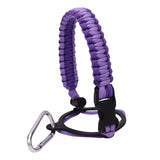 Maxbell Wide Mouth Bottle Paracord Handle Cord Braided Rope 12/18/21/24/32/40/64oz Violet