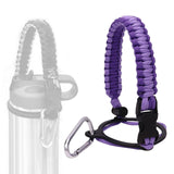 Maxbell Wide Mouth Bottle Paracord Handle Cord Braided Rope 12/18/21/24/32/40/64oz Violet