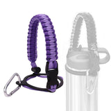 Maxbell Wide Mouth Bottle Paracord Handle Cord Braided Rope 12/18/21/24/32/40/64oz Violet