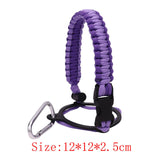 Maxbell Wide Mouth Bottle Paracord Handle Cord Braided Rope 12/18/21/24/32/40/64oz Violet