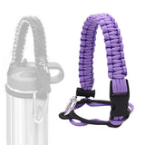 Maxbell Wide Mouth Bottle Paracord Handle Cord Braided Rope 12/18/21/24/32/40/64oz Light Violet