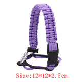 Maxbell Wide Mouth Bottle Paracord Handle Cord Braided Rope 12/18/21/24/32/40/64oz Light Violet