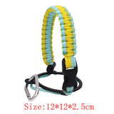 Maxbell Wide Mouth Bottle Paracord Handle Cord Braided Rope 12/18/21/24/32/40/64oz Green Yellow