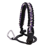 Maxbell Wide Mouth Bottle Paracord Handle Cord Braided Rope 12/18/21/24/32/40/64oz Black Violet Camo