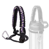 Maxbell Wide Mouth Bottle Paracord Handle Cord Braided Rope 12/18/21/24/32/40/64oz Black Violet Camo