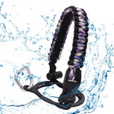 Maxbell Wide Mouth Bottle Paracord Handle Cord Braided Rope 12/18/21/24/32/40/64oz Black Violet Camo