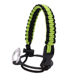 Maxbell Wide Mouth Bottle Paracord Handle Cord Braided Rope 12/18/21/24/32/40/64oz Black Green