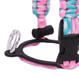 Maxbell Wide Mouth Bottle Paracord Handle Cord Braided Rope 12/18/21/24/32/40/64oz Pink and Blue Camo