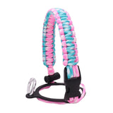 Maxbell Wide Mouth Bottle Paracord Handle Cord Braided Rope 12/18/21/24/32/40/64oz Pink and Blue Camo