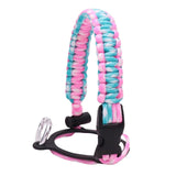 Maxbell Wide Mouth Bottle Paracord Handle Cord Braided Rope 12/18/21/24/32/40/64oz Pink and Blue Camo