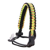 Maxbell Wide Mouth Bottle Paracord Handle Cord Braided Rope 12/18/21/24/32/40/64oz Black Yellow Camo