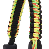 Maxbell Wide Mouth Bottle Paracord Handle Cord Braided Rope 12/18/21/24/32/40/64oz Black Yellow Camo