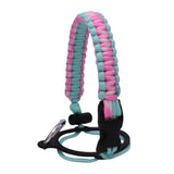 Maxbell Wide Mouth Bottle Paracord Handle Cord Braided Rope 12/18/21/24/32/40/64oz Light Green and Pink