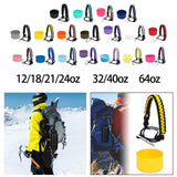 Maxbell Water Bottle Handle Protective Silicone Sleeve for Outdoor Activities Sports Black  Small