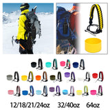 Maxbell Water Bottle Handle Protective Silicone Sleeve for Outdoor Activities Sports Black  Small