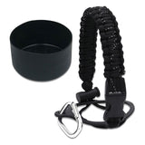 Maxbell Water Bottle Handle Protective Silicone Sleeve for Outdoor Activities Sports Black Large