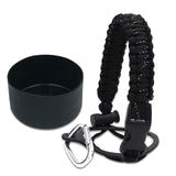 Maxbell Water Bottle Handle Protective Silicone Sleeve for Outdoor Activities Sports Black Large