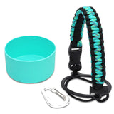 Maxbell Water Bottle Handle Protective Silicone Sleeve for Outdoor Activities Sports Green Small