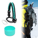 Maxbell Water Bottle Handle Protective Silicone Sleeve for Outdoor Activities Sports Green Small