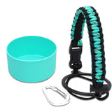Maxbell Water Bottle Handle Protective Silicone Sleeve for Outdoor Activities Sports Green Medium