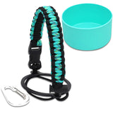 Maxbell Water Bottle Handle Protective Silicone Sleeve for Outdoor Activities Sports Green Medium
