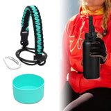 Maxbell Water Bottle Handle Protective Silicone Sleeve for Outdoor Activities Sports Green Medium