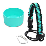 Maxbell Water Bottle Handle Protective Silicone Sleeve for Outdoor Activities Sports Green Large