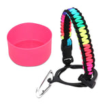 Maxbell Water Bottle Handle Protective Silicone Sleeve for Outdoor Activities Sports Colorful Small