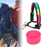 Maxbell Water Bottle Handle Protective Silicone Sleeve for Outdoor Activities Sports Colorful Small