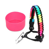 Maxbell Water Bottle Handle Protective Silicone Sleeve for Outdoor Activities Sports Colorful Medium