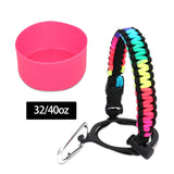 Maxbell Water Bottle Handle Protective Silicone Sleeve for Outdoor Activities Sports Colorful Medium