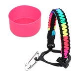 Maxbell Water Bottle Handle Protective Silicone Sleeve for Outdoor Activities Sports Colorful Large