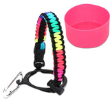 Maxbell Water Bottle Handle Protective Silicone Sleeve for Outdoor Activities Sports Colorful Large