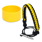 Maxbell Water Bottle Handle Protective Silicone Sleeve for Outdoor Activities Sports Yellow Small